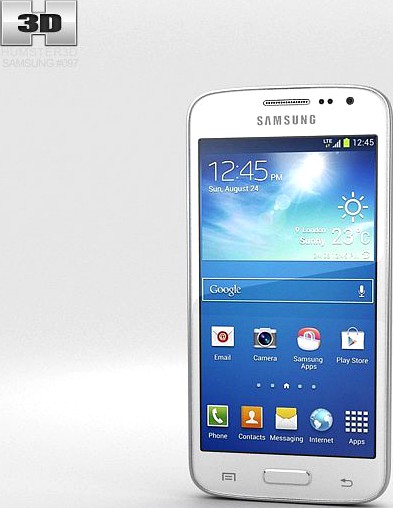 Samsung Galaxy Core LTE White3d model