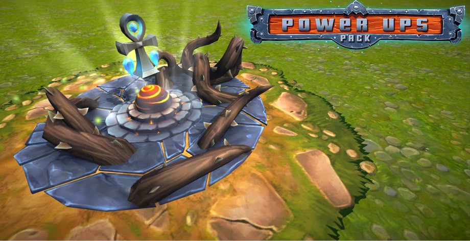 Power-Ups Pack Low Poly3d model