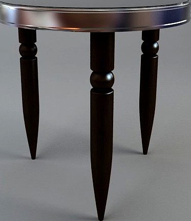 Round Tripod Table 23d model