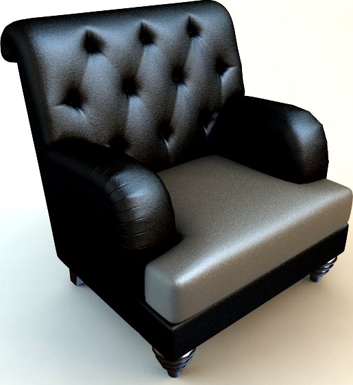 Chesterfield Armchair3d model