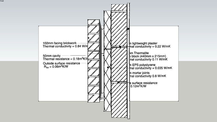 Cavity Wall Section