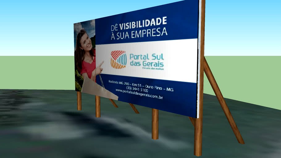 Placa do Portal Sul das Gerais Ouro Fino MG