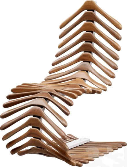 Chair skeleton of hangers