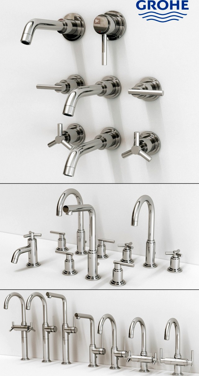 Collection of faucets Grohe Atrio