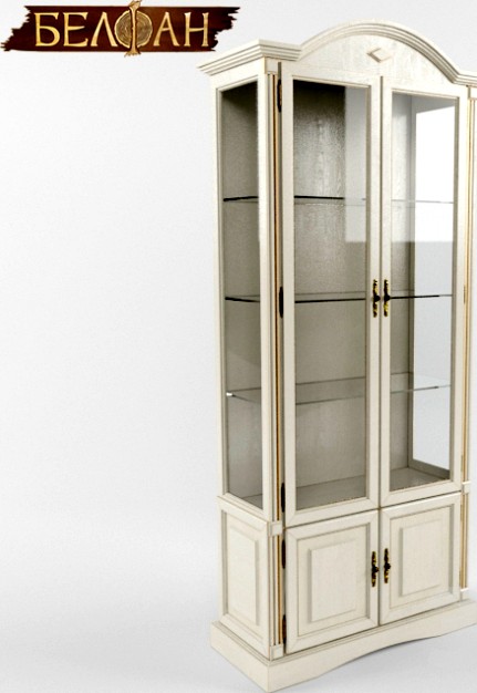 Rubin cupboard with showcase two doors