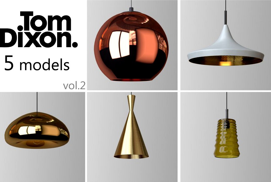 TOM DIXON lighting set 23d model