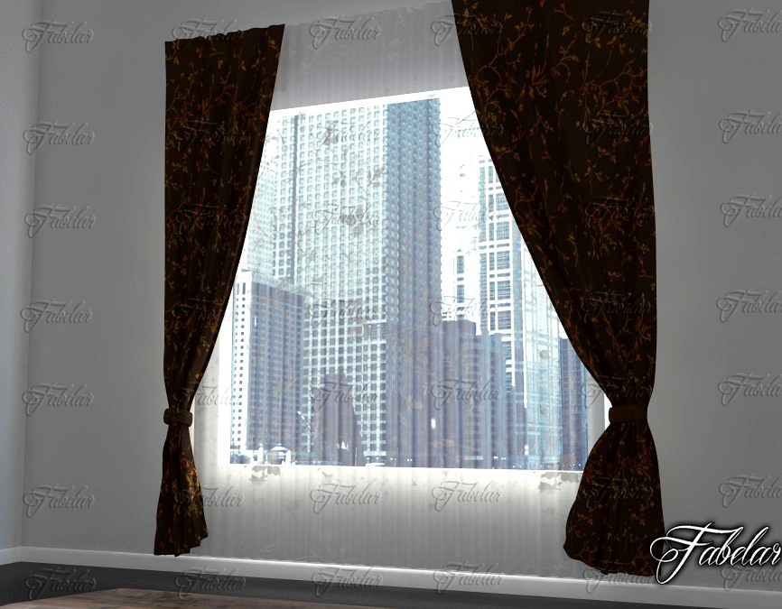 Curtains 033d model