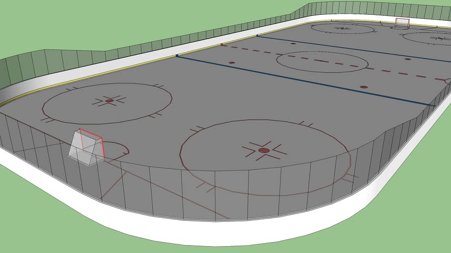 Full Size Ice Hockey Rink