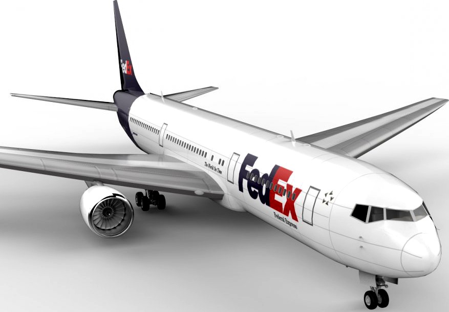 767-300 Freight3d model