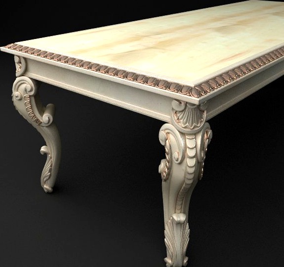 Baroque Table3d model