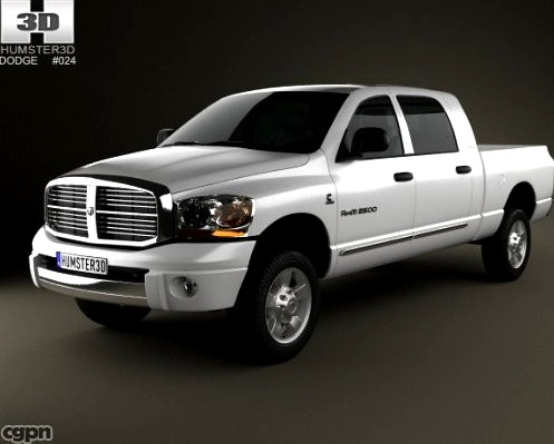 Dodge Ram 1500 Mega Cab Laramie 160-inch Box 20083d model