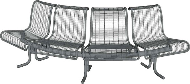 Plexus 4 Seat Bench