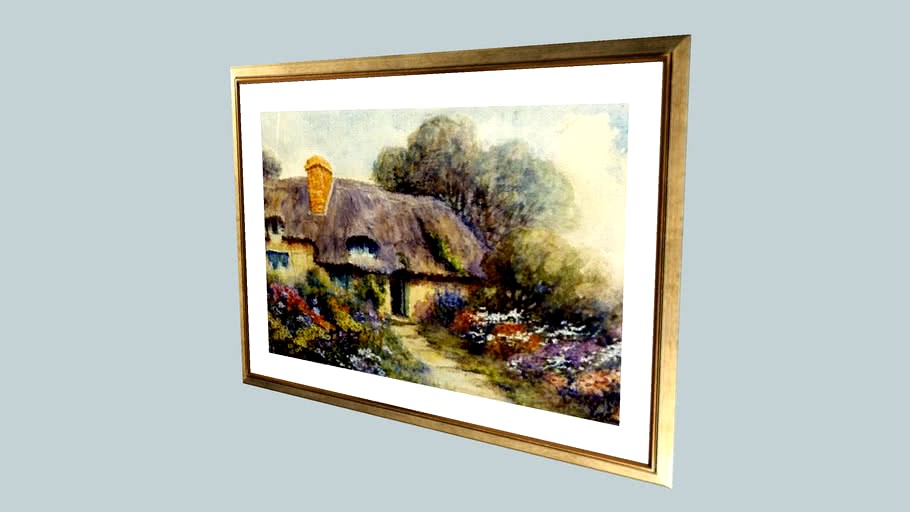 'THE OLD COTTAGE'... 19th Century.. Wiltshire..