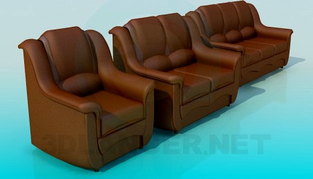 3D Model A set of sofas