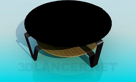 3D Model Table with a double tabletop