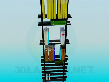 3D Model Book shelf