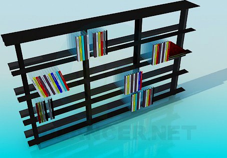 3D Model Shelving for books