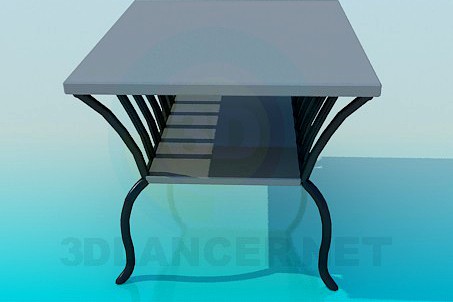 3D Model Table for newspapers