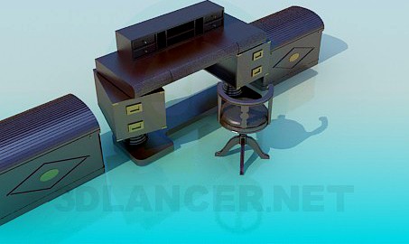 3D Model Work place furniture