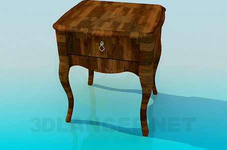 3D Model Table with storage