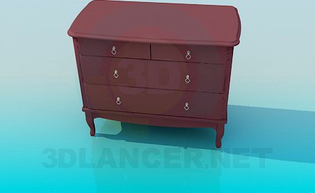 3D Model Chest of drawers