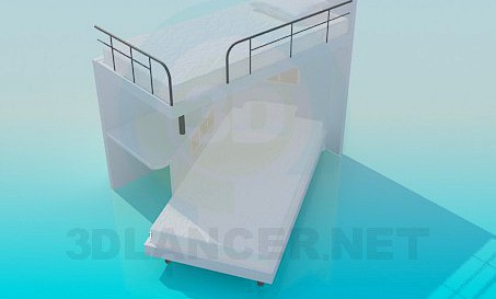 3D Model Deck bed