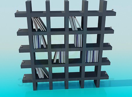3D Model Shelves for books and souvenirs
