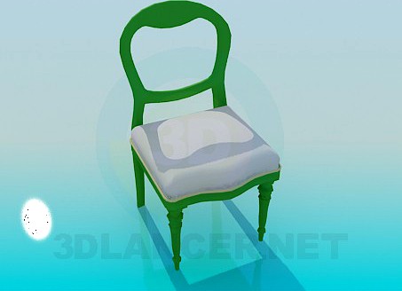 3D Model Chair with padded