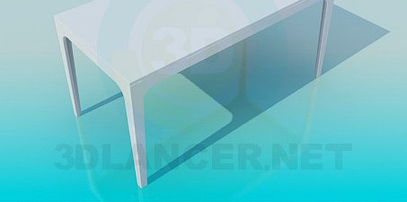 3D Model Rectangular table