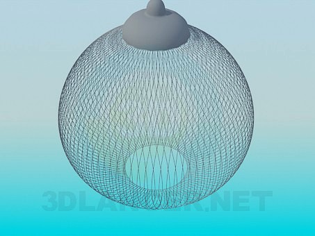 3D Model Luminaire with mesh lampshade