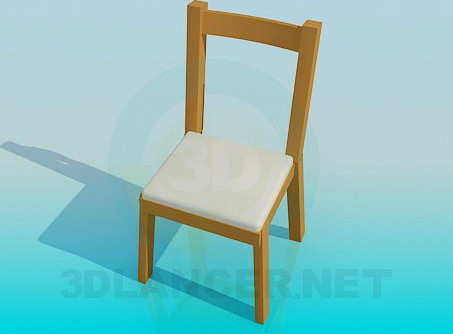 3D Model Stool with back-end