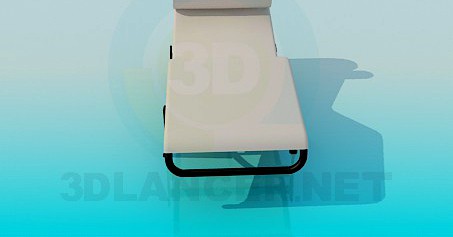 3D Model Sunbed to relax