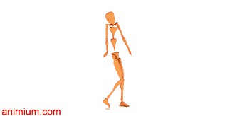 Walk backwards BVH motion