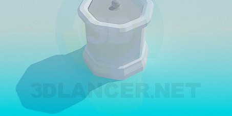 3D Model Urn with lid