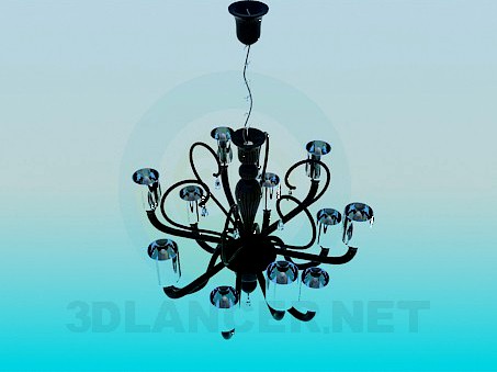 3D Model Glass chandelier