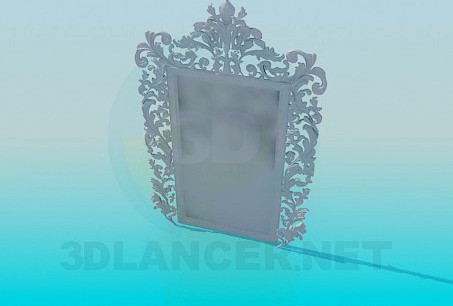 3D Model Mirror with ornament