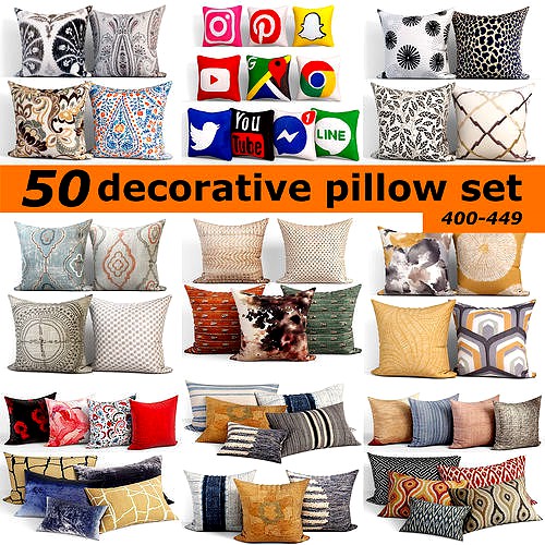 50 Decorative set pillow 400-449