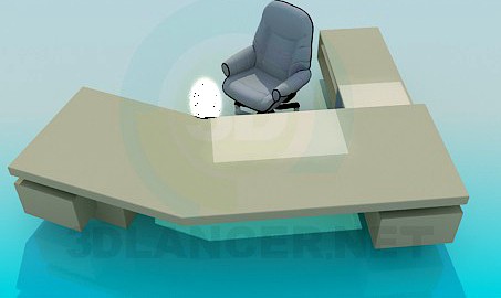 3D Model Large desk