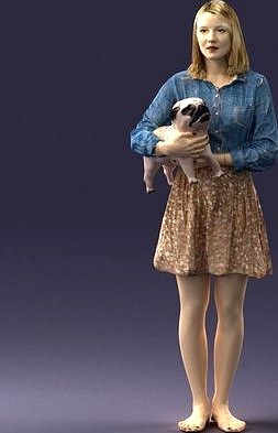 Woman with dog 0921