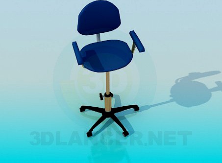 3D Model Chair with adjustable leg