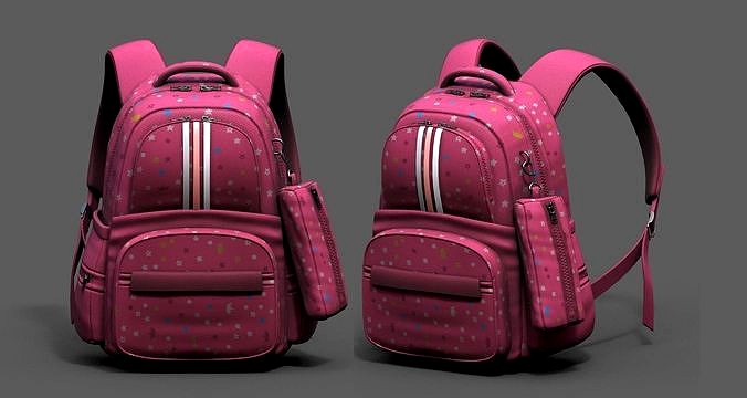 Backpack Camping Generic Color 3d model Generic