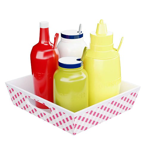 Ceramic Condiment Tray Set