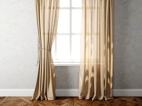 Country Solid Linen Curtains