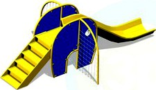 3D Model The playground slide