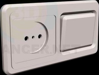 3D Model Outlet switches