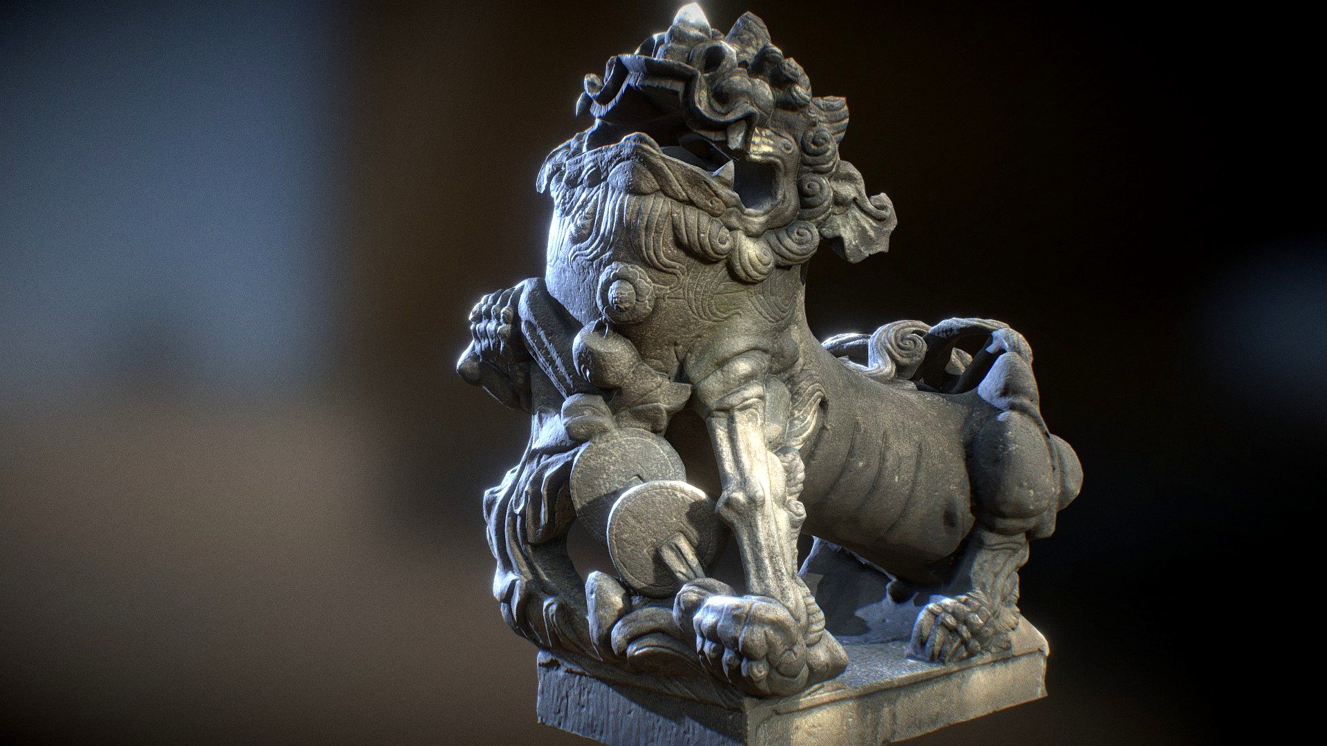 Lion-statue-006M 臺北圓山大飯店