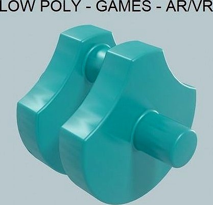 Low Poly Crankshaft