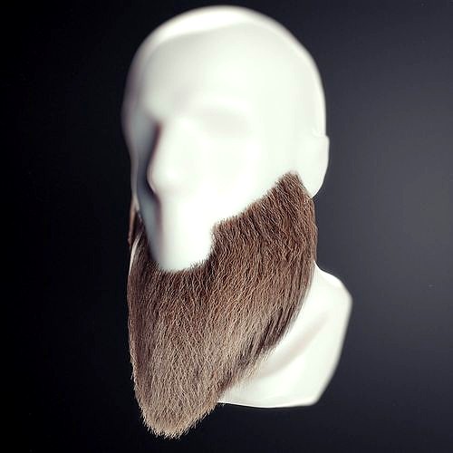 Beard Blender Low Poly 2