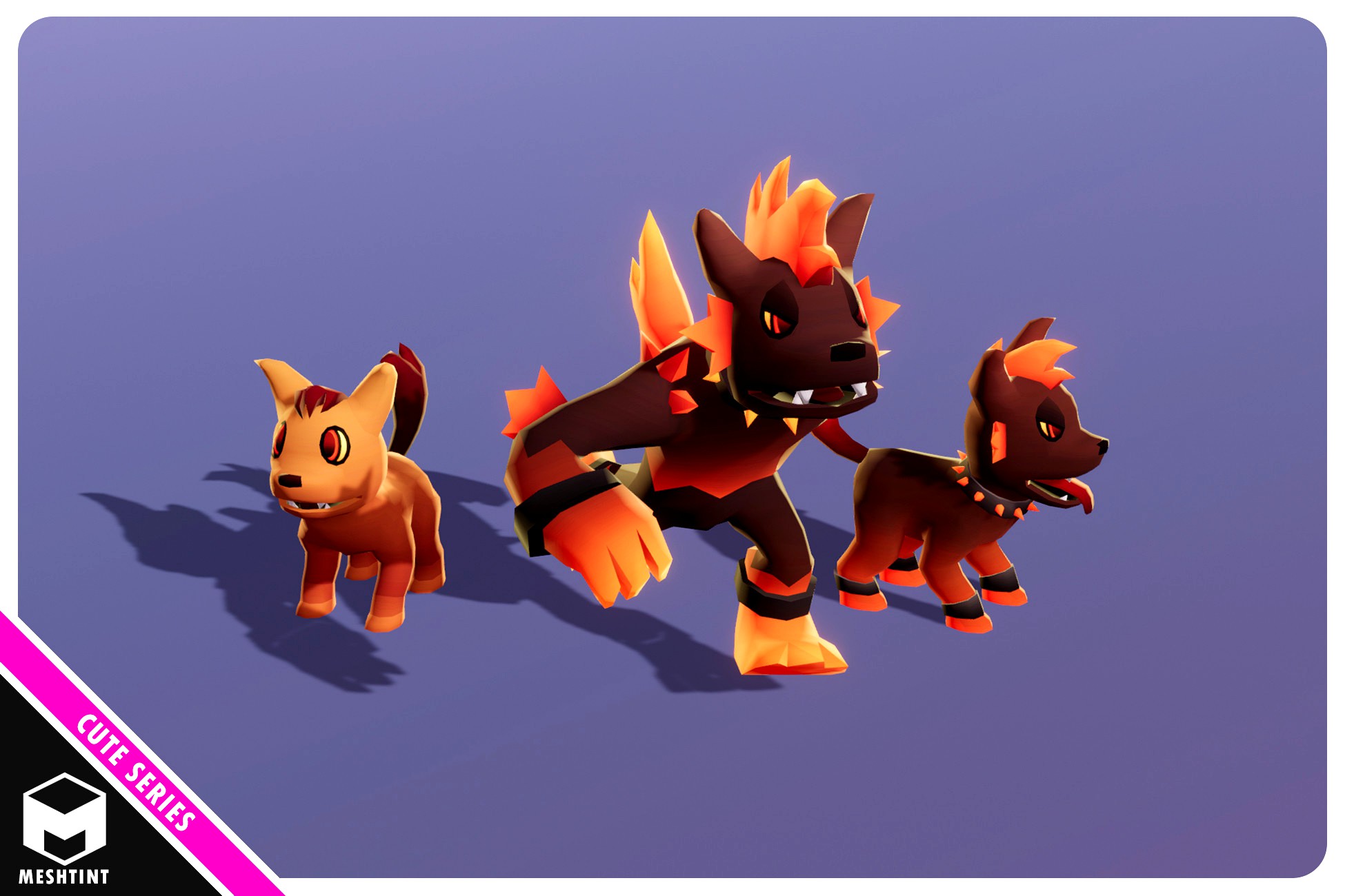 Dog Pup Bowwow Evolution Pack Cute Series