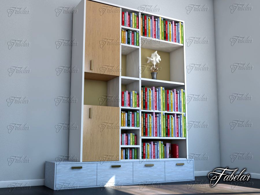 Bookshelf 083d model